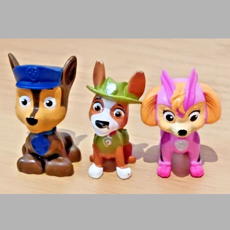 PAW Patrol Mini Figures Chase Tracker Skye Toy Characters VGC