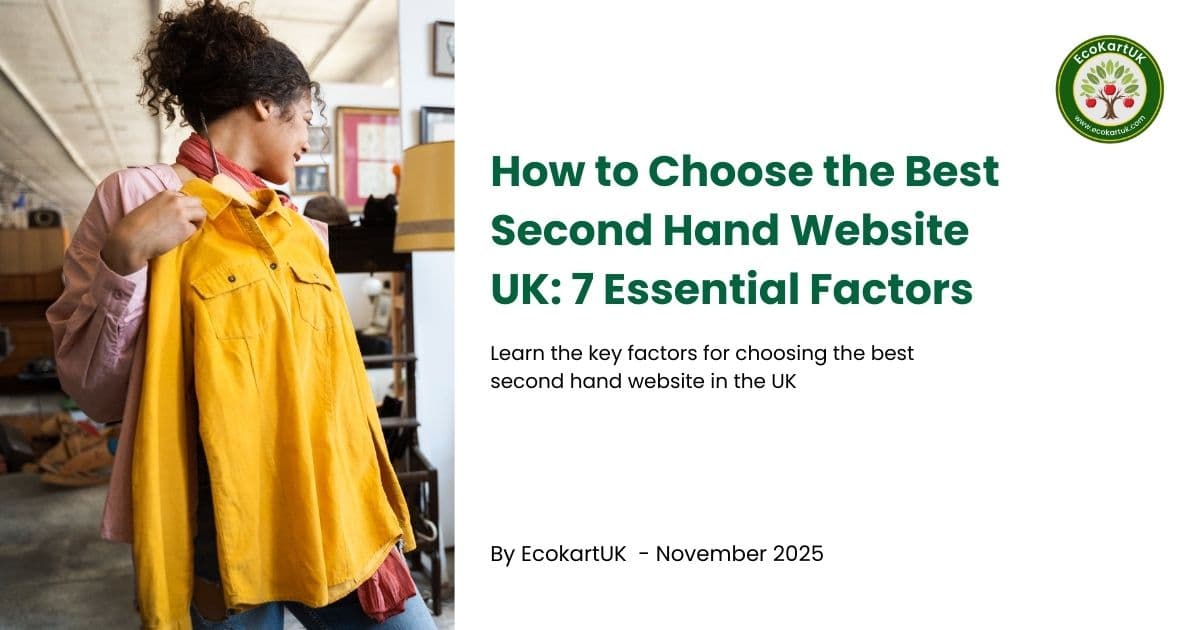 How to Choose the Best Second Hand Website UK: 7 Essential Factors