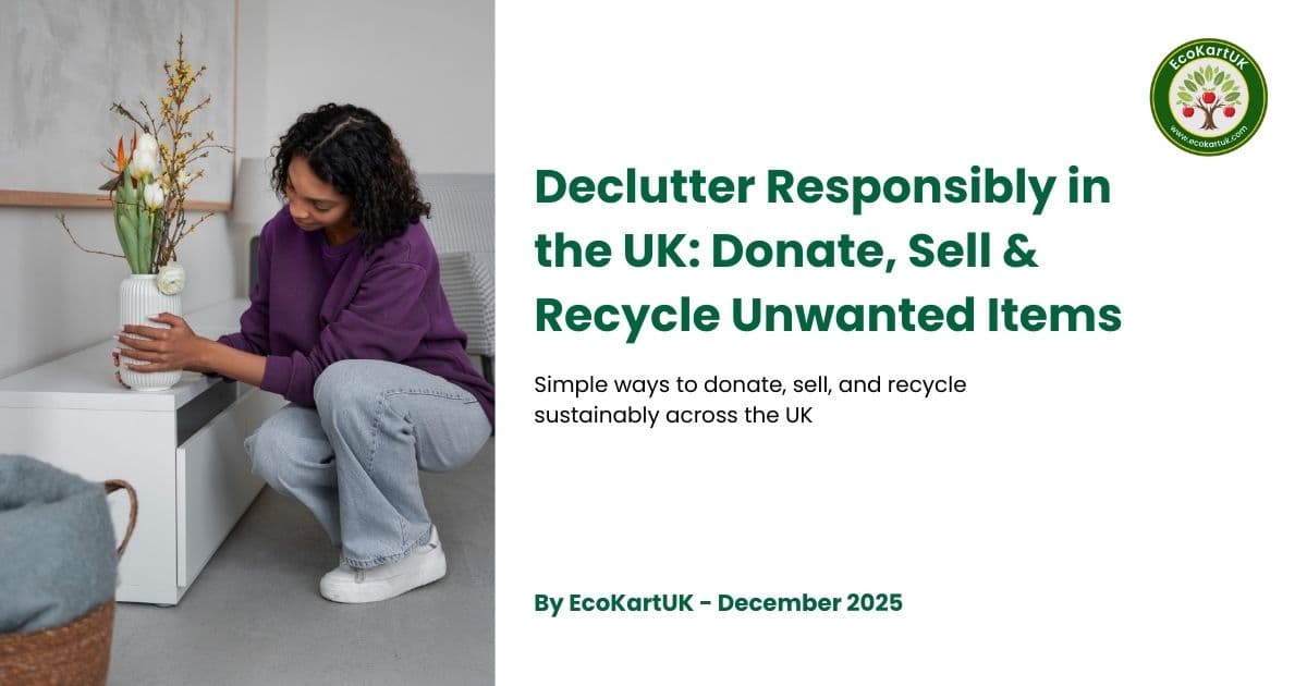 Declutter Responsibly in the UK: Donate, Sell & Recycle Unwanted Items